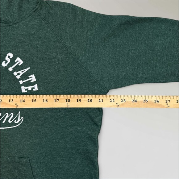 Michigan State Spartans Women's Hooded Sweatshirt Embroidered MSU Hoodie Sz Lrg - Picture 8 of 9